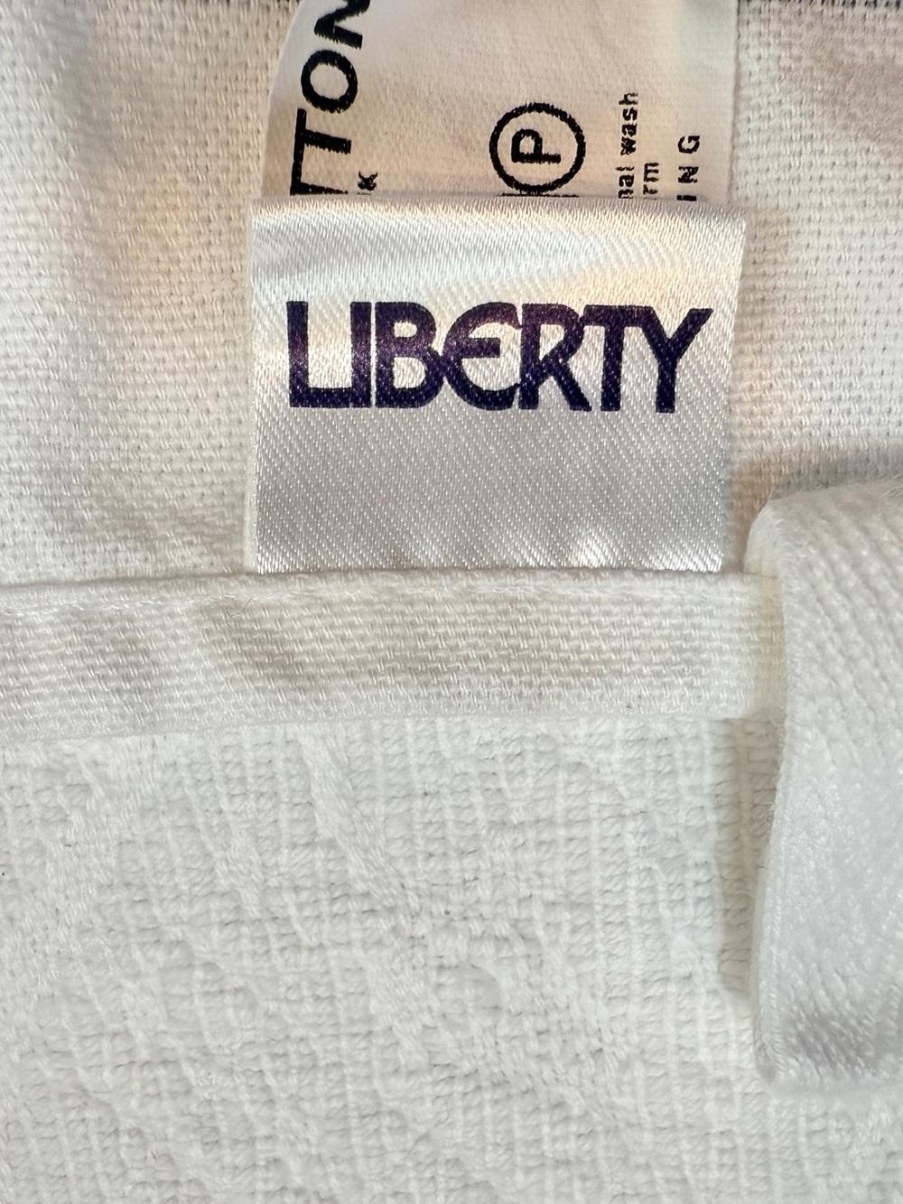 Liberty of London Tea Towel Black White - Picture 4 of 6
